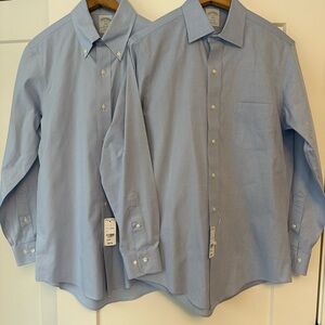 NWT: Two Brooks Brothers Men's Blue Dress Shirts